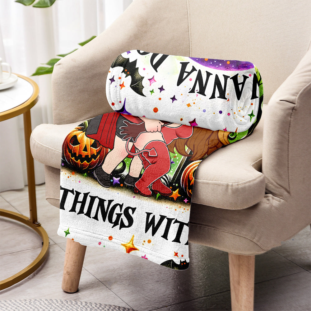 Couverture personnalisée pour couple « J'ai envie de faire des bêtises avec toi »