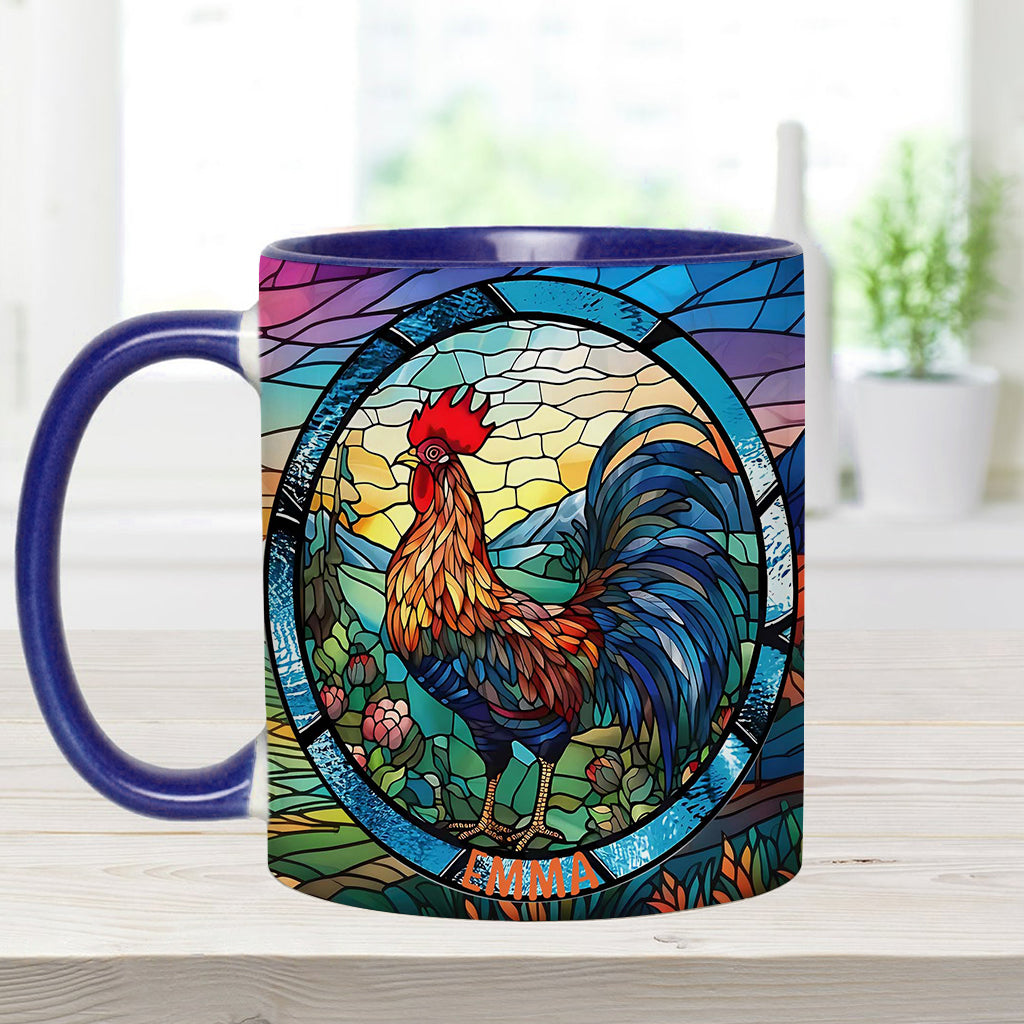 Mug personnalisé « Love Chicken » avec motif poulet