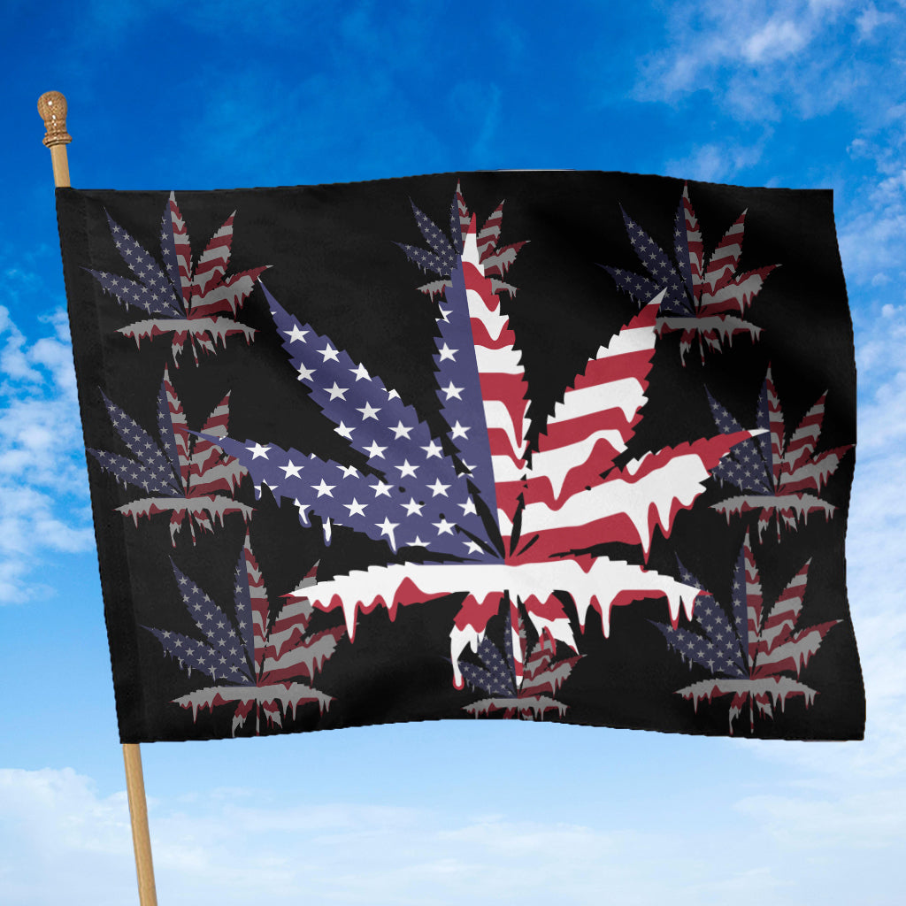 Équipe USA - Drapeau de la maison de cannabis