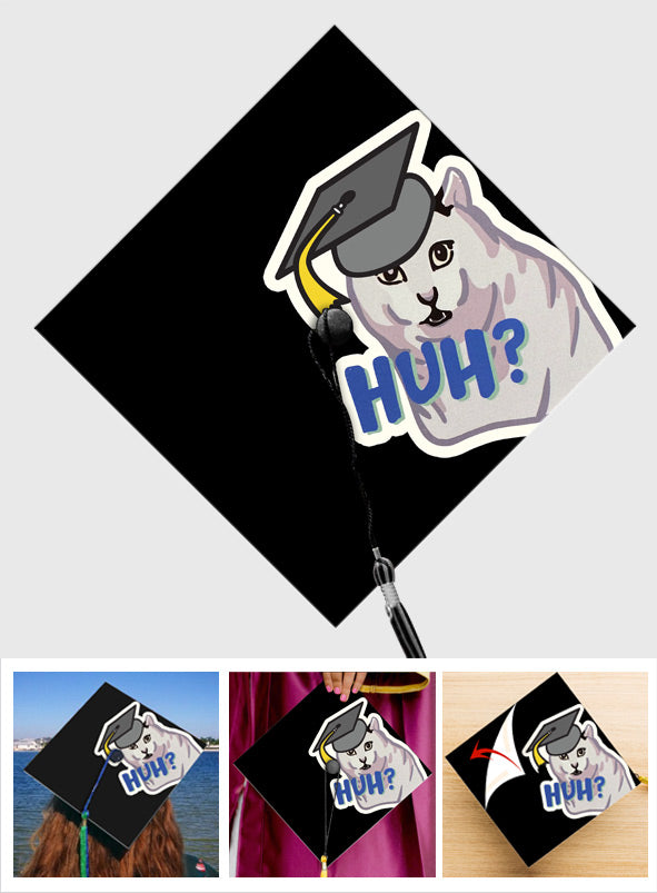 Huh Senior Graduation Meme - Graduation Cap Topper