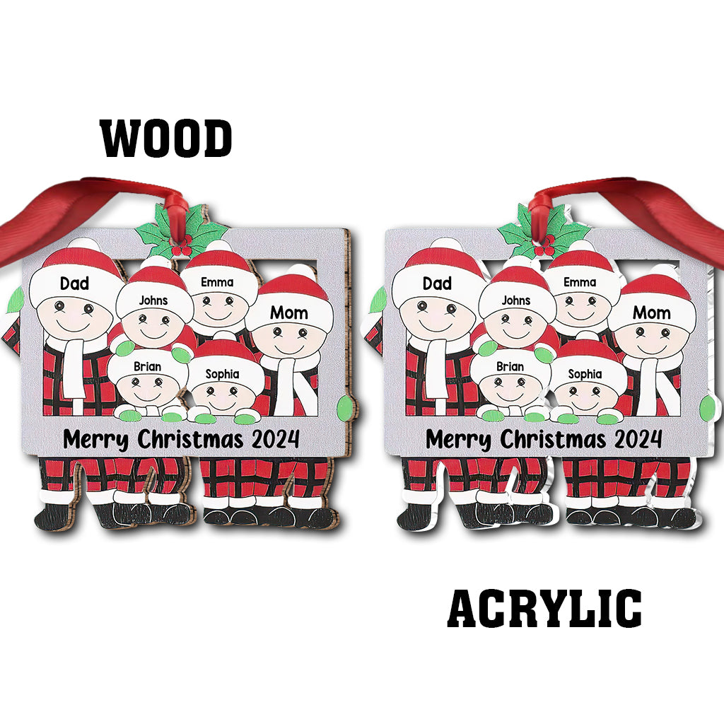 Merry Christmas - Personalized Family Ornament