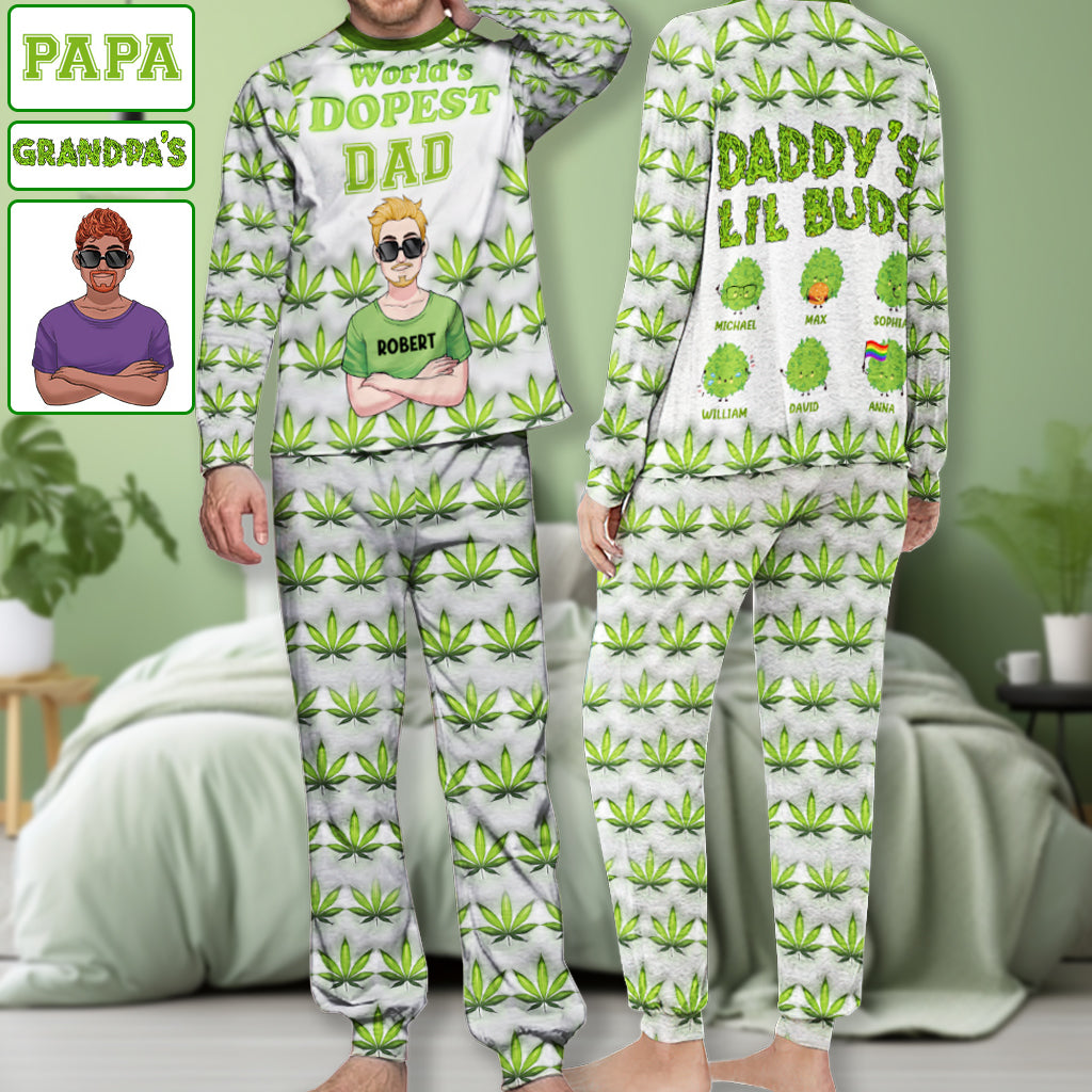 Dopest Dad Ever - Personalized Father Pajamas Set