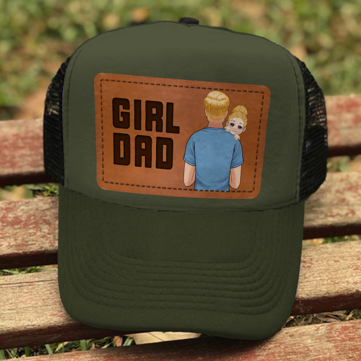 Girl Dad Boy Dad - Personalized Father Trucker Hat