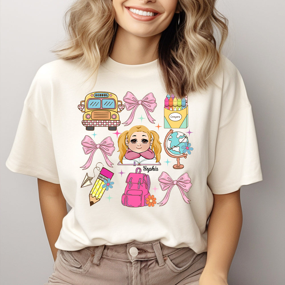 Coquette - T-shirt et sweat à capuche personnalisés pour enfant - Rentrée des classes