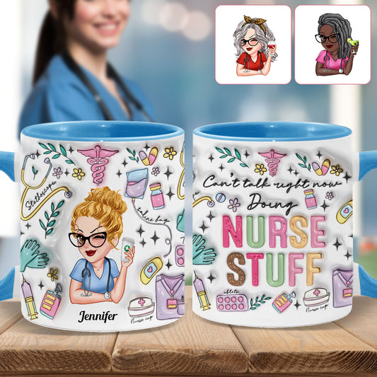 Mug personnalisé « Travail d'infirmière »