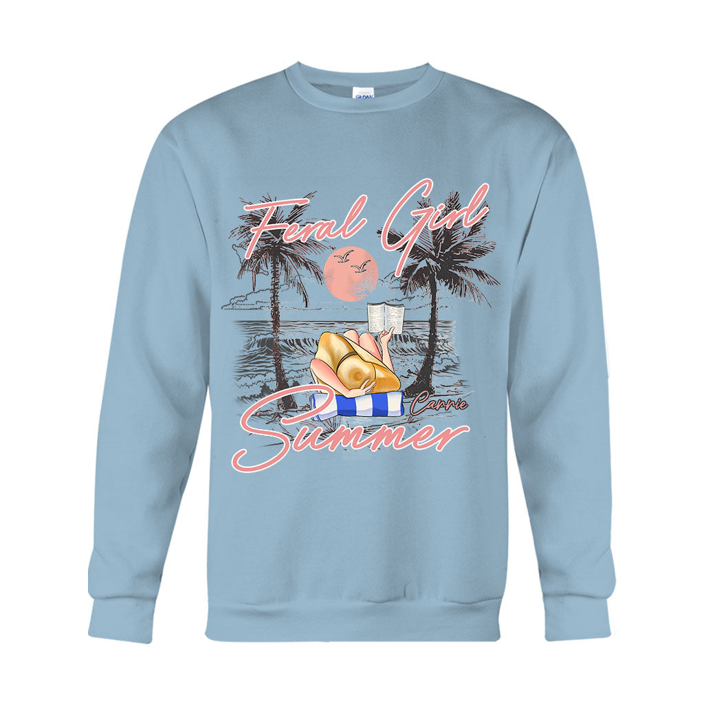 Feral Girl - T-shirt et sweat à capuche personnalisés pour les amoureux de la mer