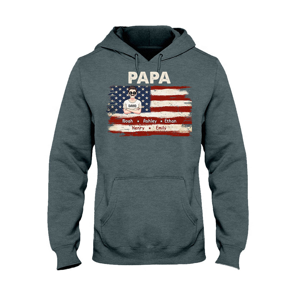 La vie de papa pour le 4 juillet - T-shirt et sweat à capuche personnalisés pour papa