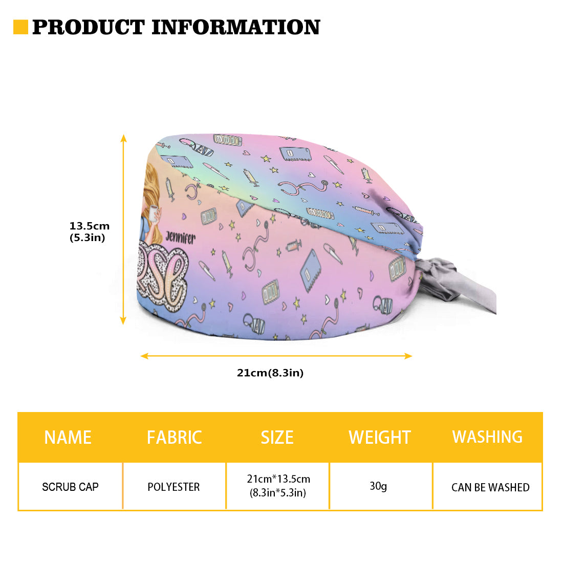 Nurse Life - Personalized Nurse Scrub Cap