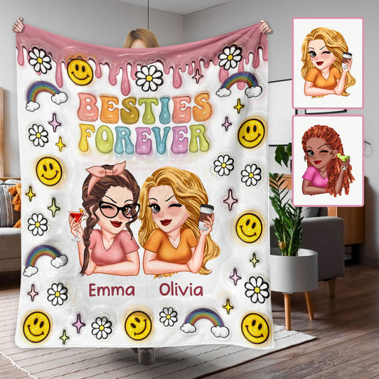 Meilleures amies pour toujours - Couverture personnalisée pour meilleures amies