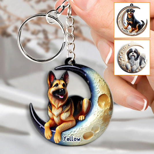 J'aime mon chien - Porte-clés personnalisé pour chien