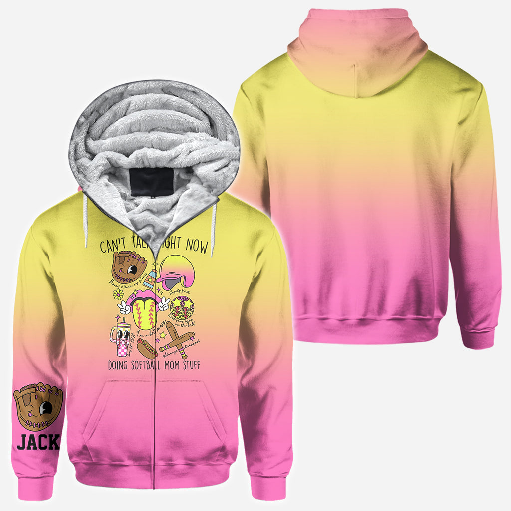 Articles pour mamans de joueuses de softball - T-shirt personnalisé intégral au style softball