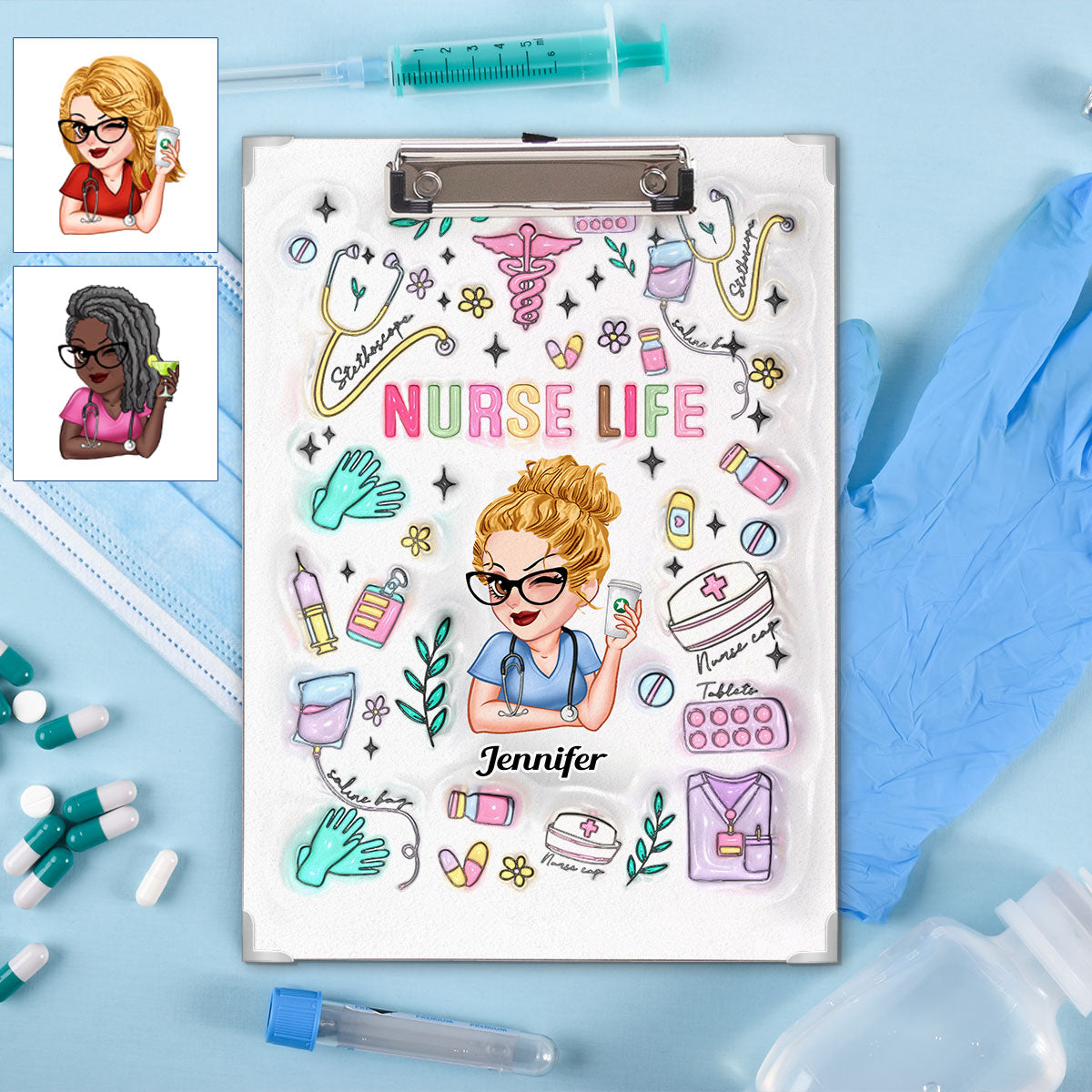 Nurse Life - Personalized Nurse Clipboard