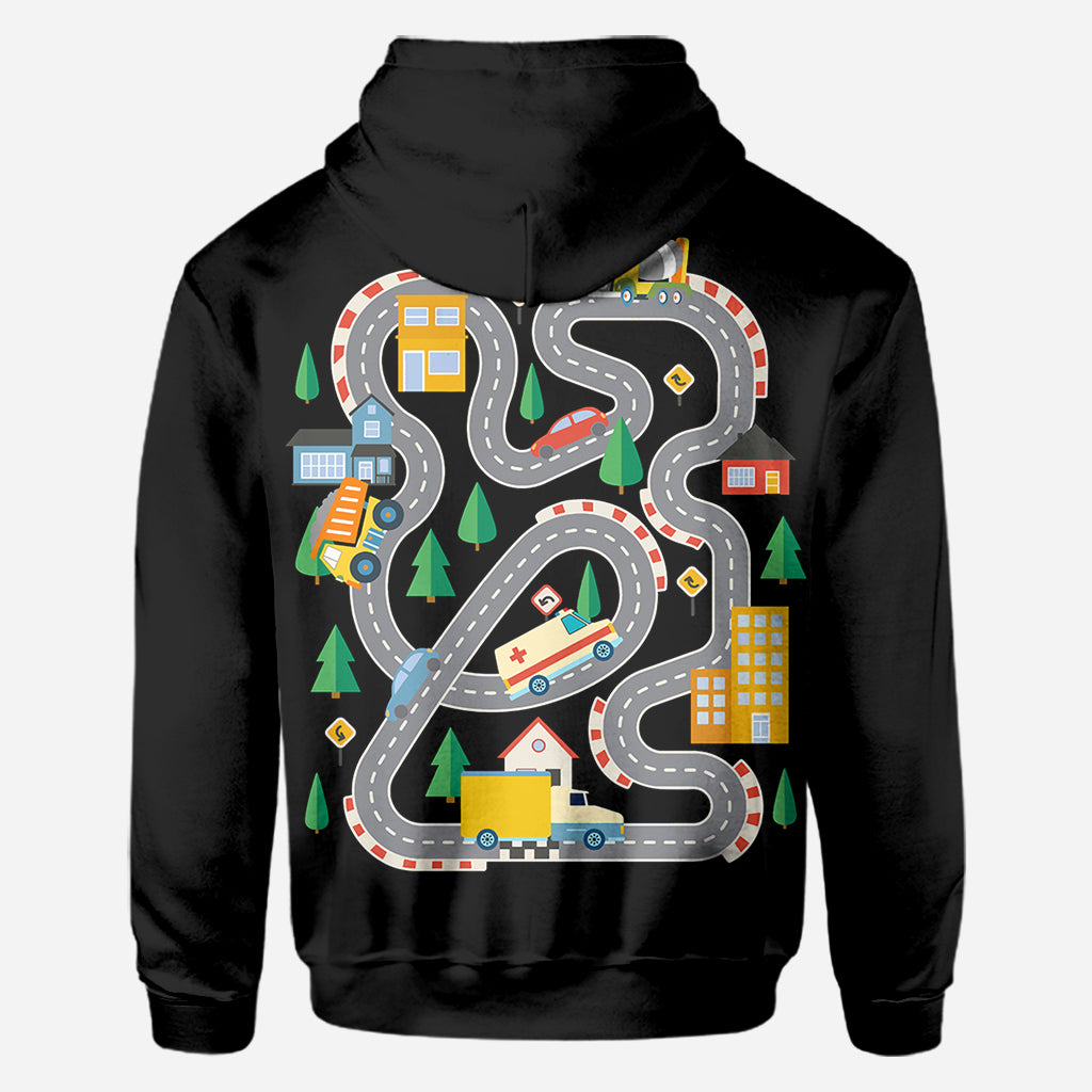 T-shirt « Road On The Back Massage Game » - T-shirt personnalisé pour papa