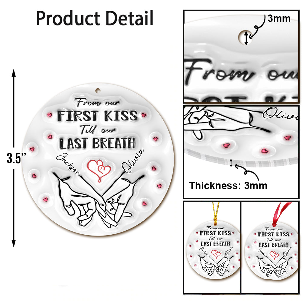 Je t'ai rencontré(e), je t'ai aimé(e) - Ornement personnalisé pour couple
