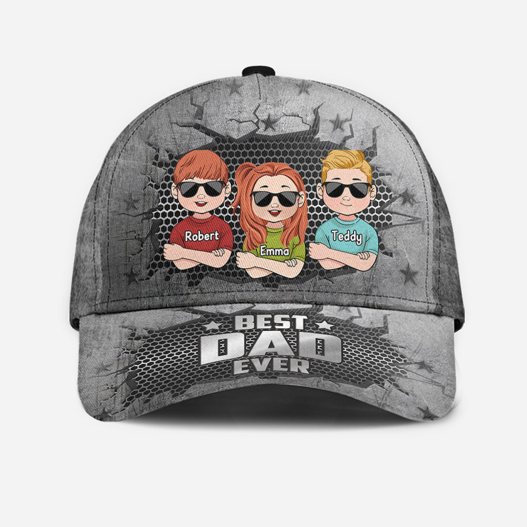 Meilleur papa du monde - Casquette classique personnalisée pour papa