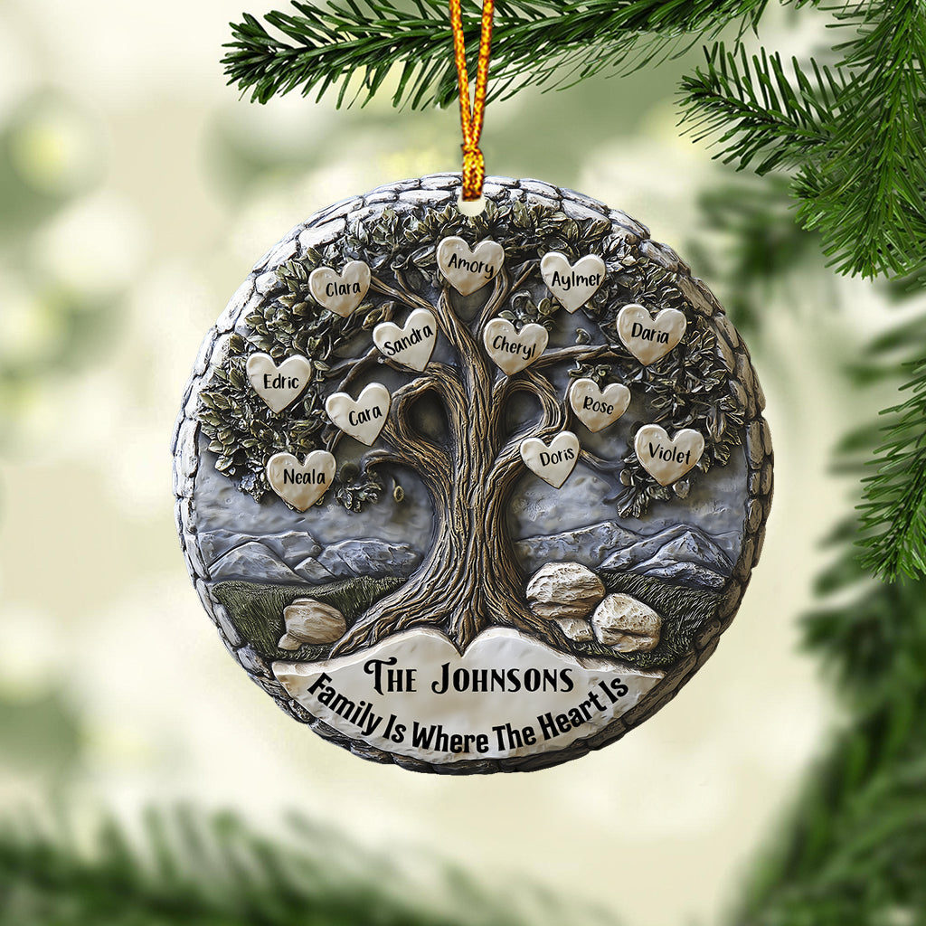 Merry Christmas - Personalized Family Ornament