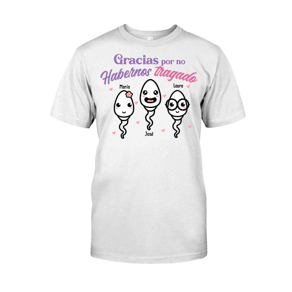 Gracias Por No Habernos Tragado - T-shirt et sweat à capuche personnalisés pour mère