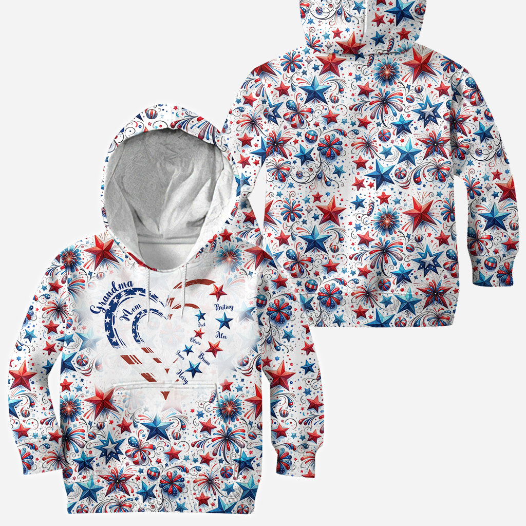 T-shirt personnalisé « Grand-mère américaine »