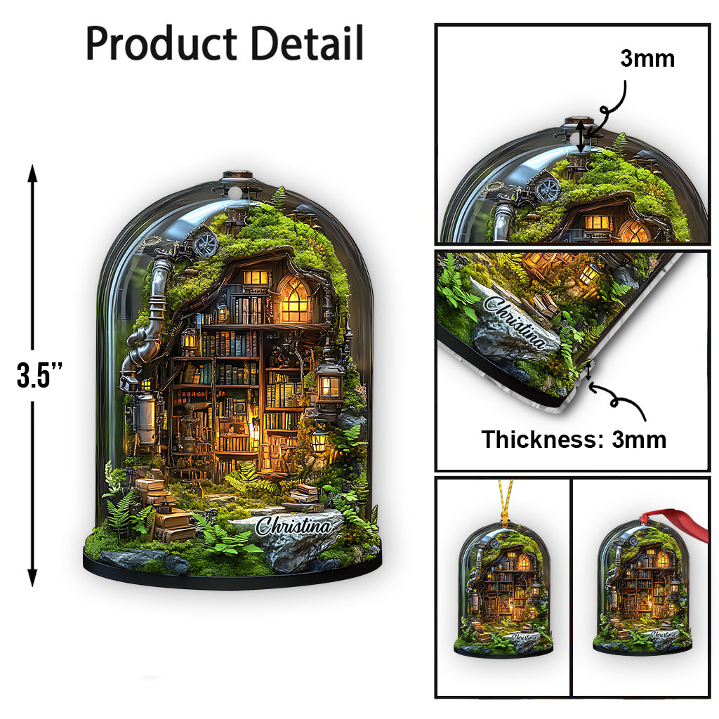 Mon coin secret - Ornement de livre personnalisé