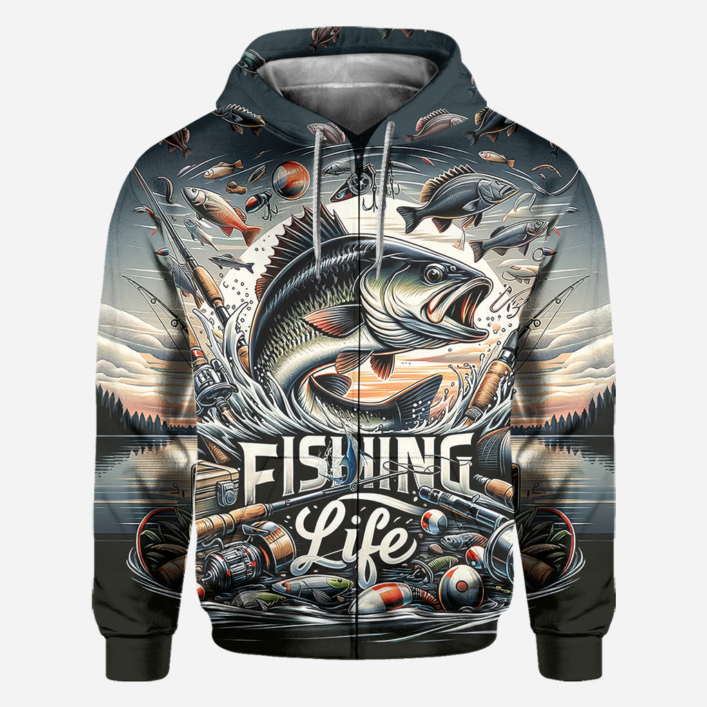 T-shirt « La vie de pêcheur » - Pêche partout
