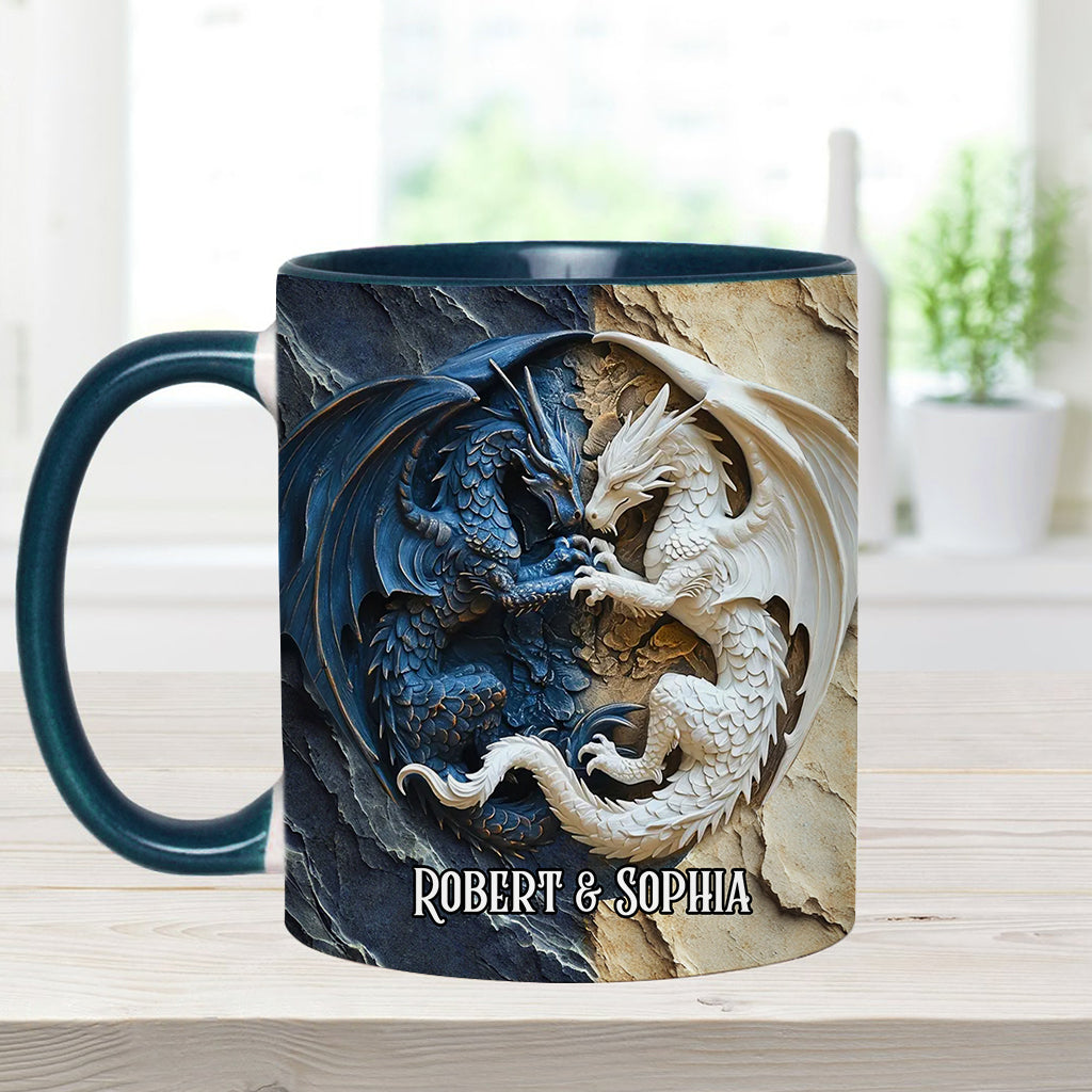Mug personnalisé « J’adore les dragons »