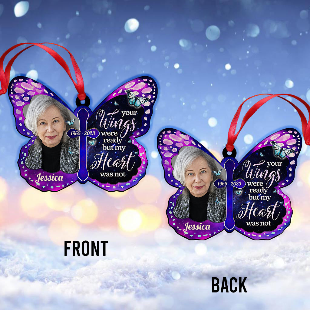 Your Wings Were Ready - Personalized Memorial Ornament