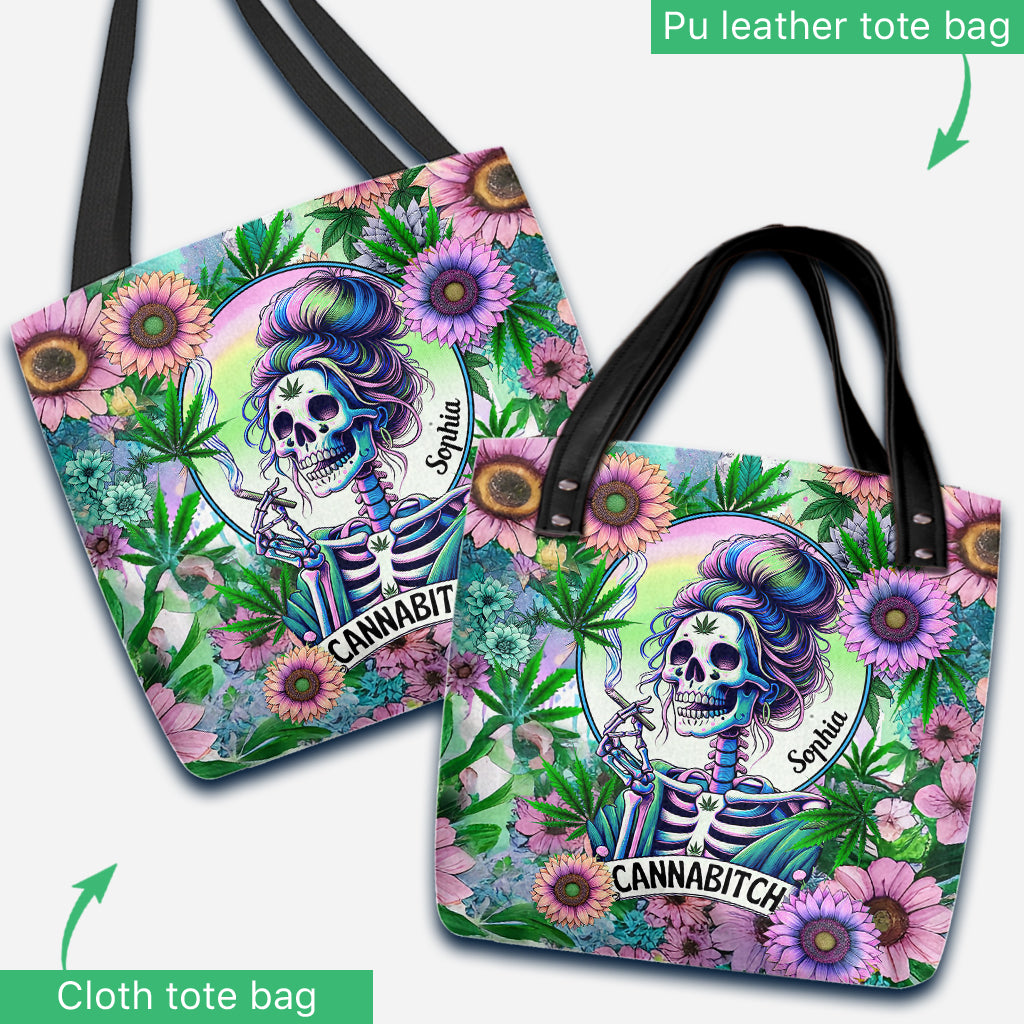 Cannabitch - Personalized Weed Tote Bag
