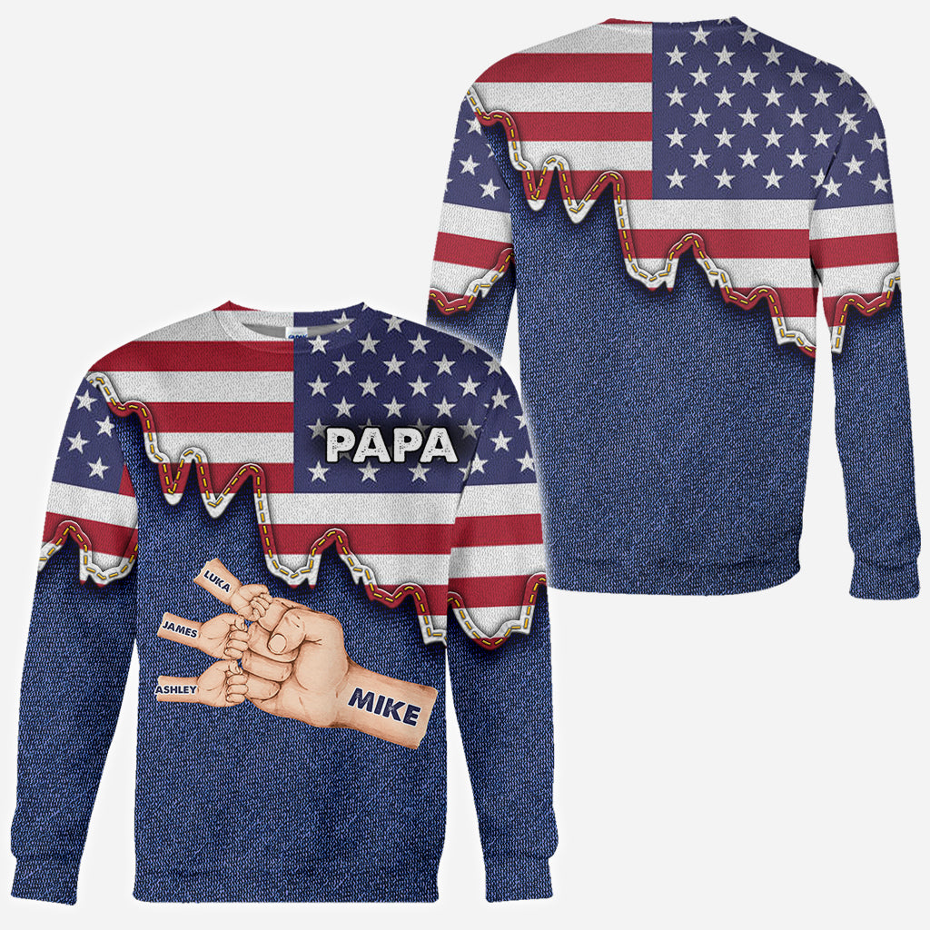 L'équipe de papa - T-shirt personnalisé pour papa