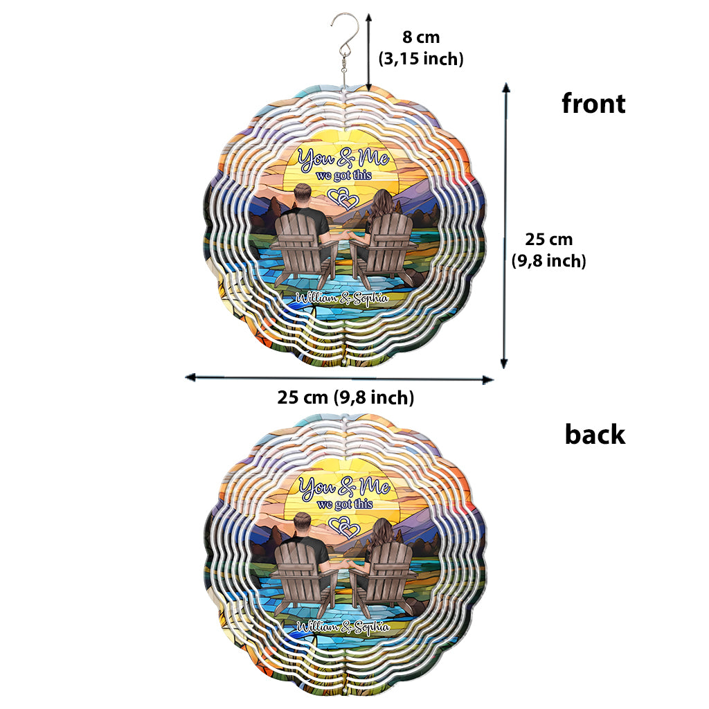Toi et moi, on gère ! - Girouette personnalisée pour couple