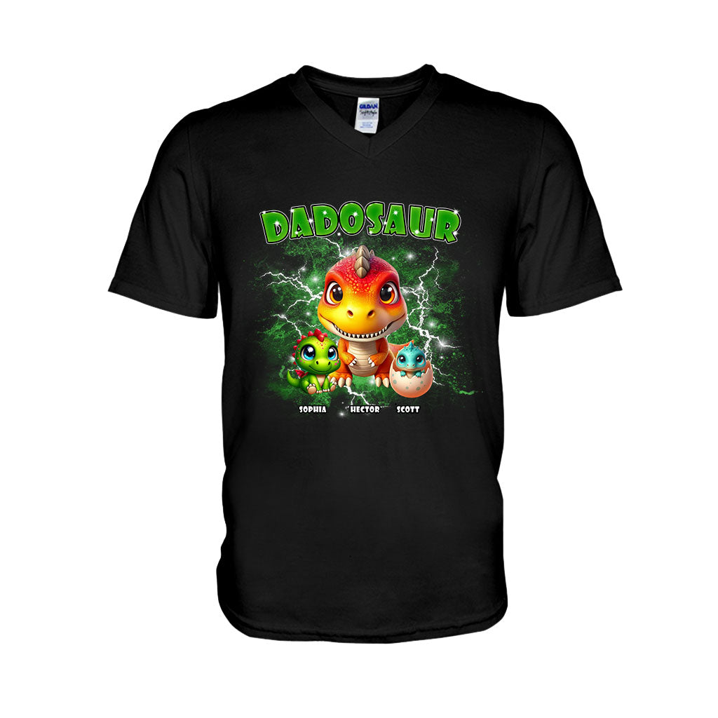 T-shirt et sweat à capuche Dadosaur Thunder Bootleg personnalisés pour papa