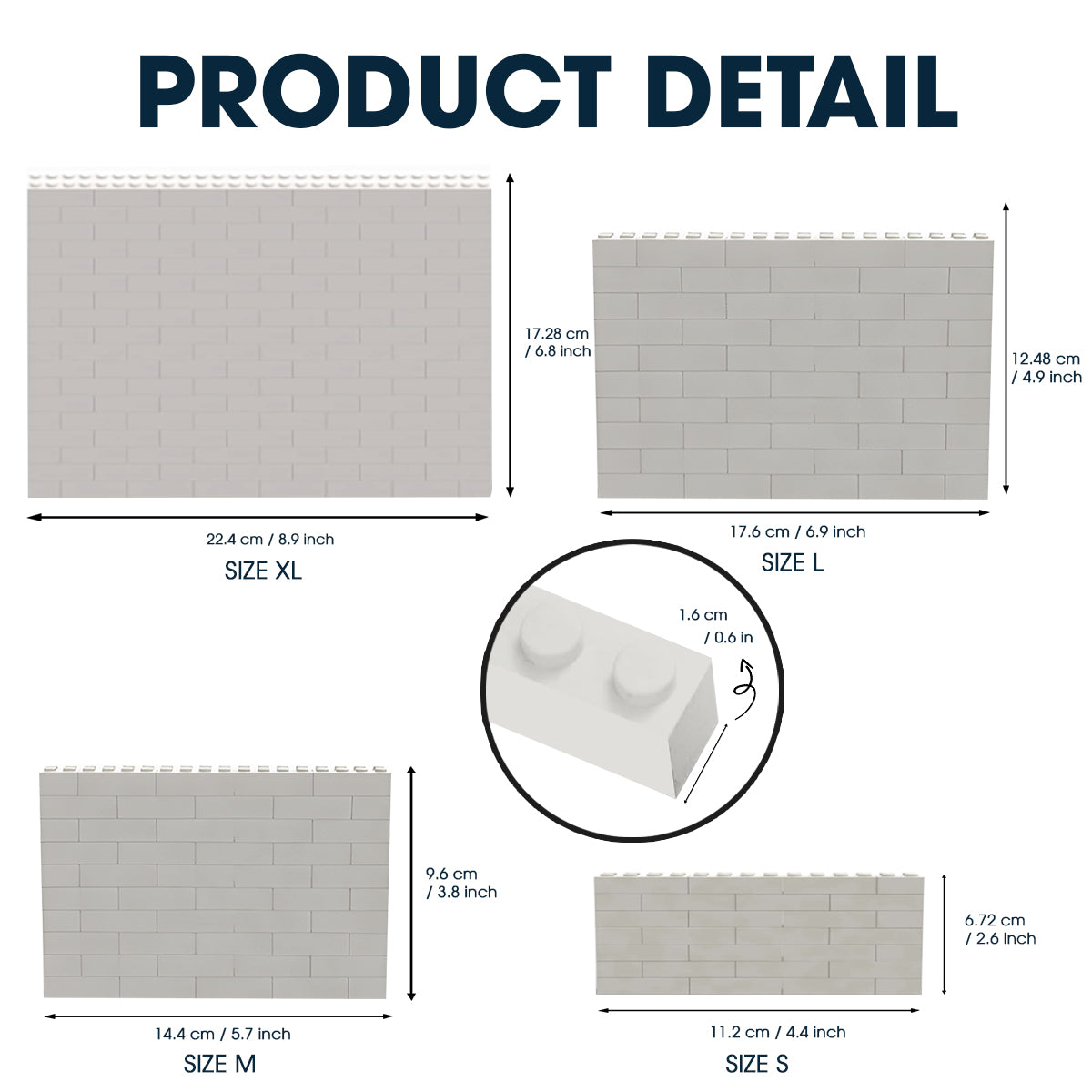 Meilleur papa du monde - Blocs de construction rectangulaires horizontaux personnalisés pour papa (face unique)