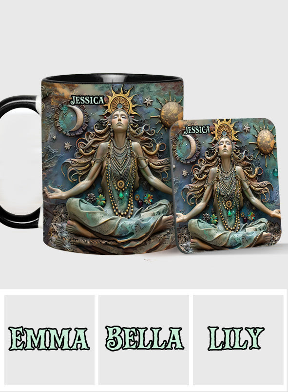 Perdez la tête, retrouvez votre âme - Mug personnalisé Yoga Accent Mug