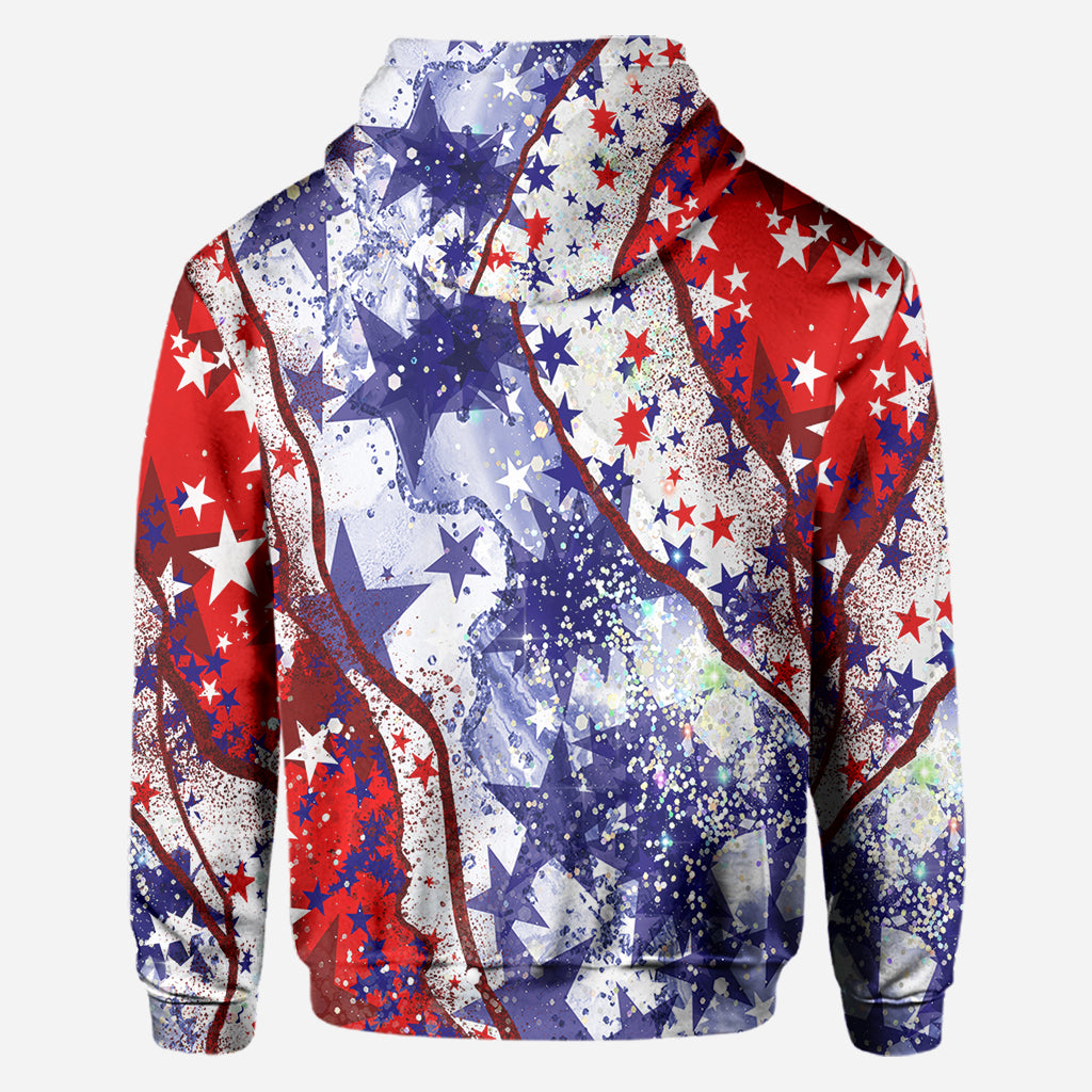 4th Of July Highland Cow - Personalized All Over Shirt