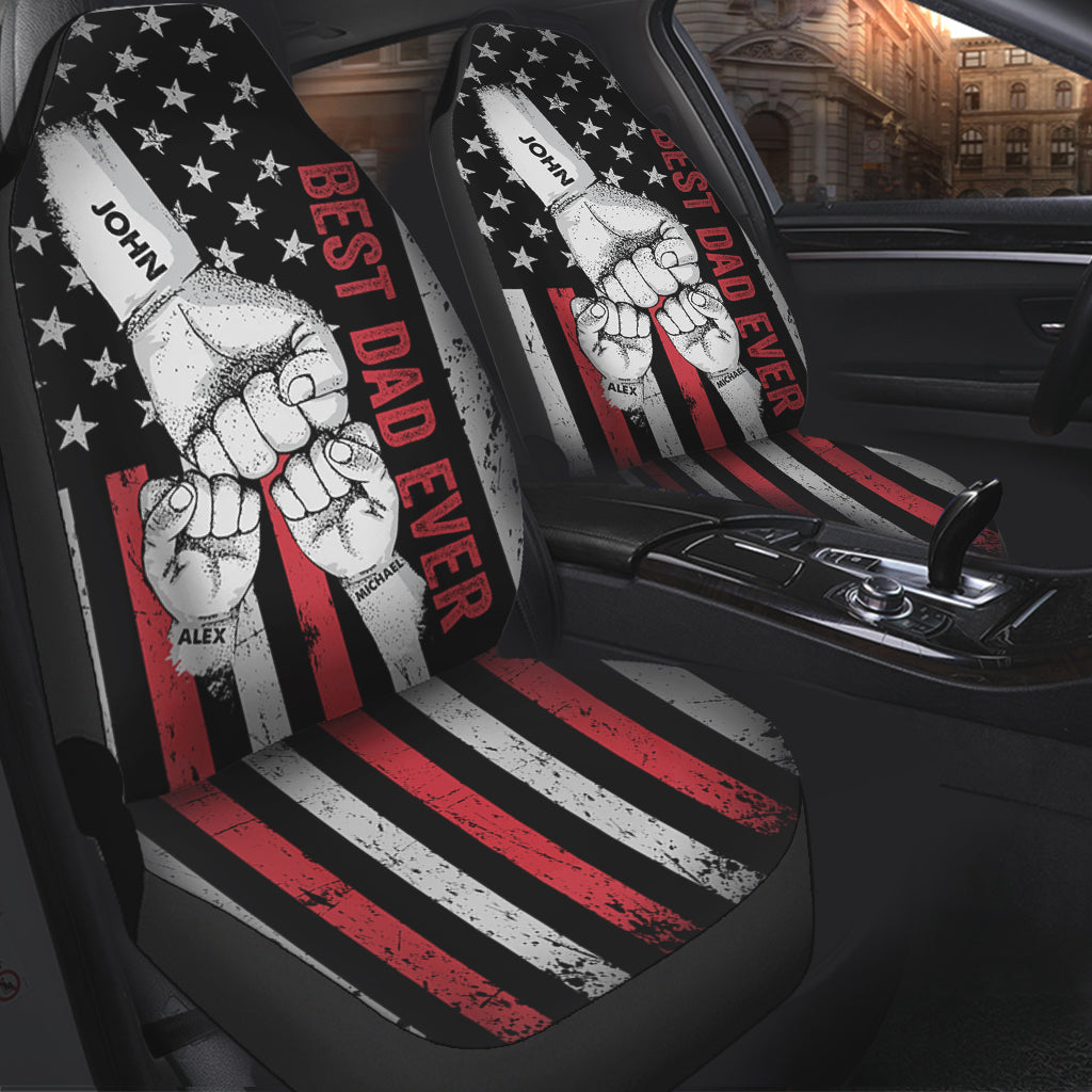 Best Dad Ever - Personalized Father Seat Covers
