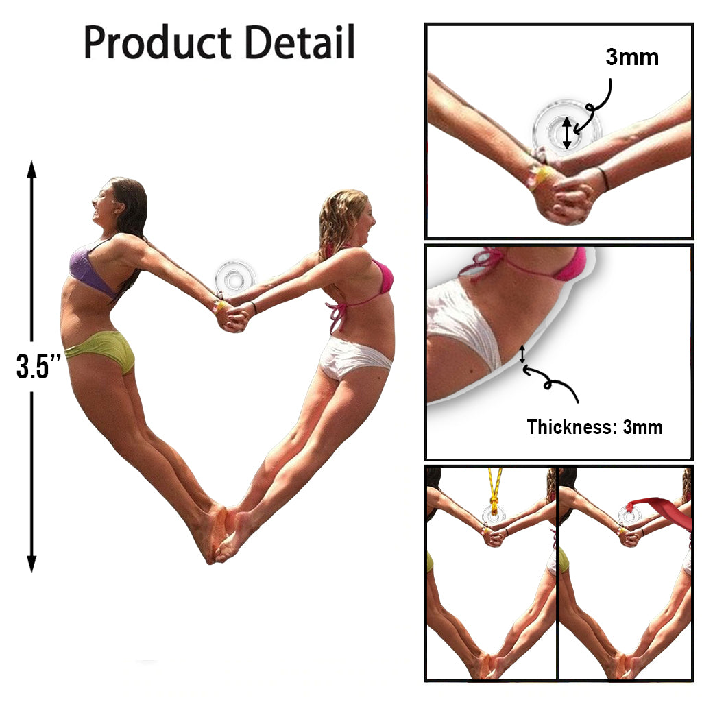 Ornement photo personnalisé - Ornement sur mesure pour meilleure amie