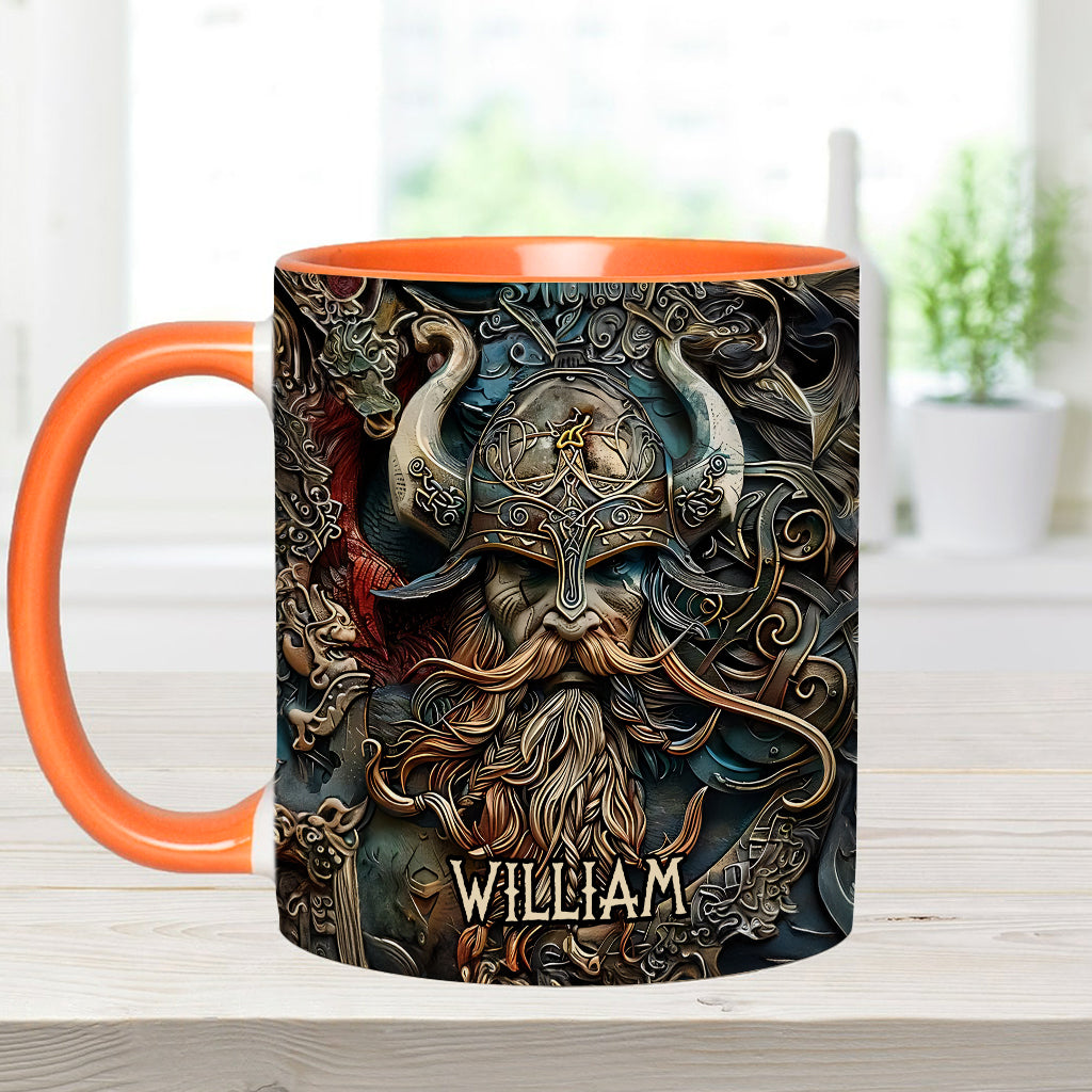 Mug personnalisé « Héros Viking Vintage » - Mug Viking à l'accent viking