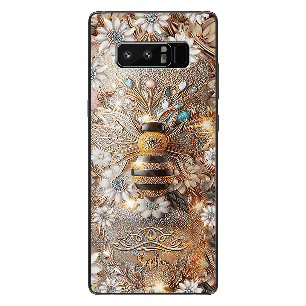 Coque de téléphone transparente personnalisée Queen Bee - Abeille