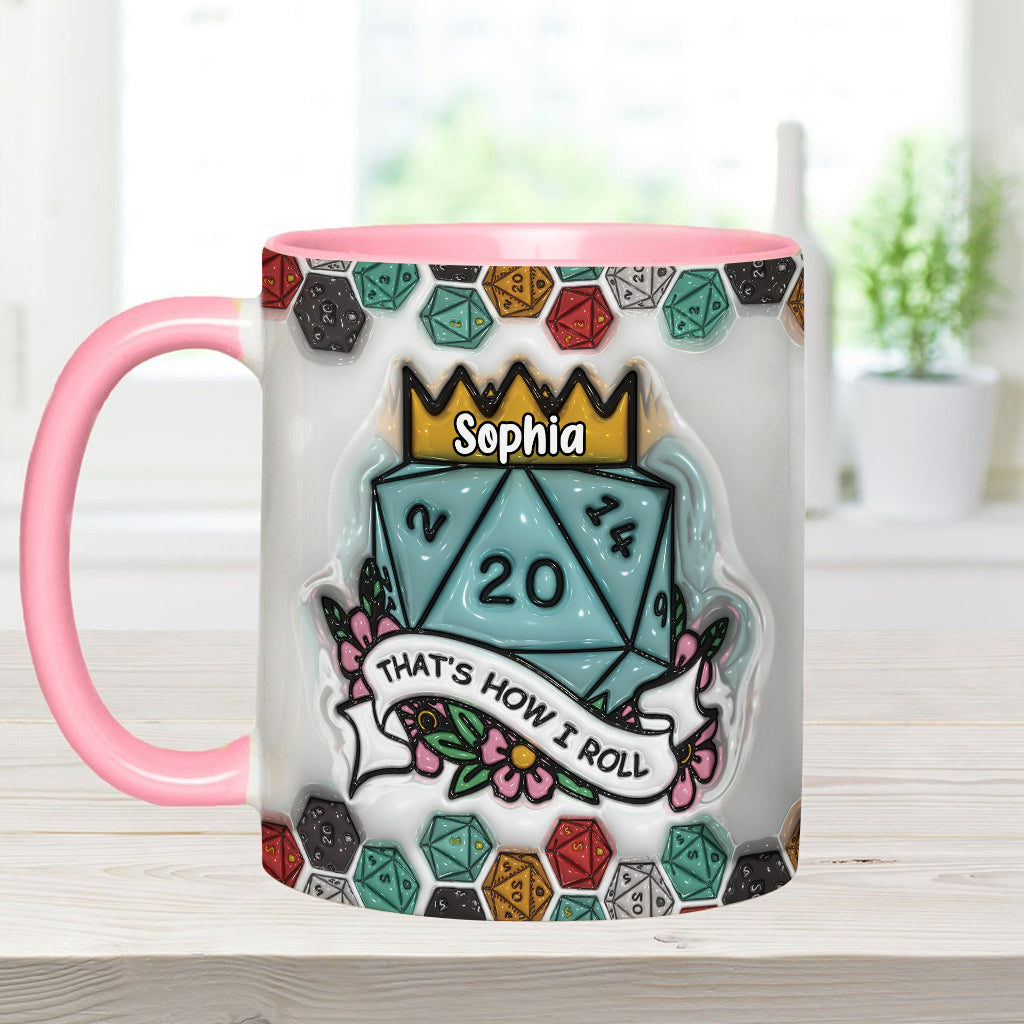 That's How I Roll - Personalized RPG Accent Mug