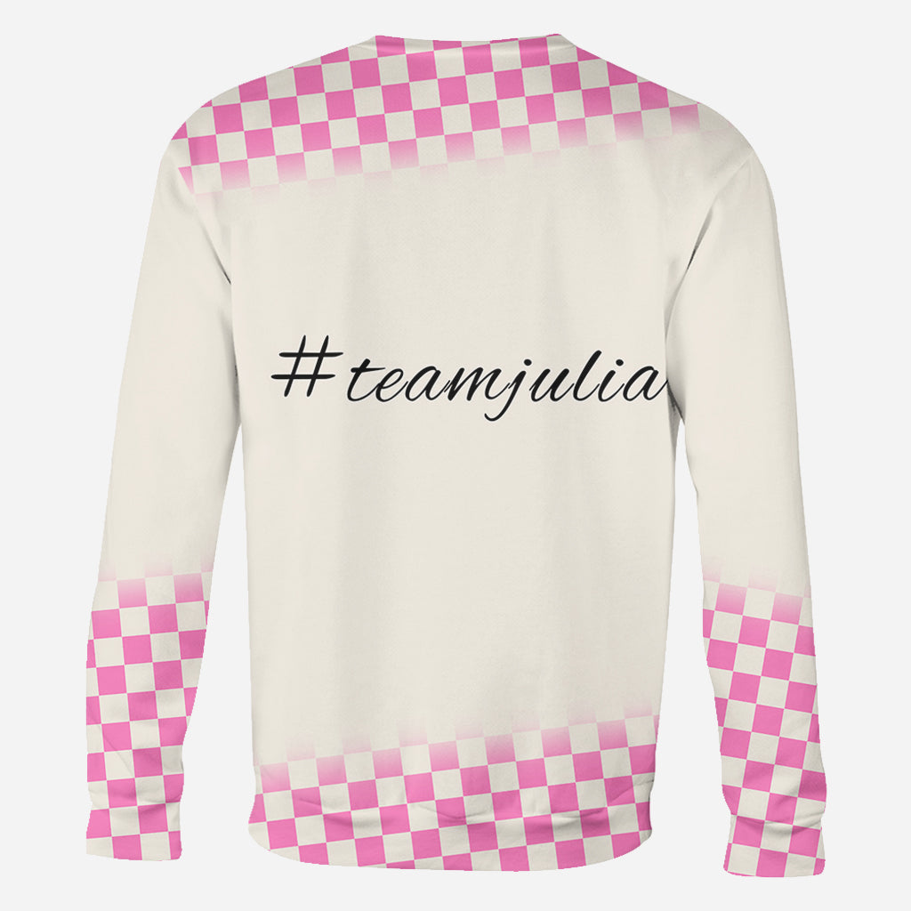 En octobre, on porte du rose - T-shirt personnalisé intégral pour la sensibilisation au cancer du sein