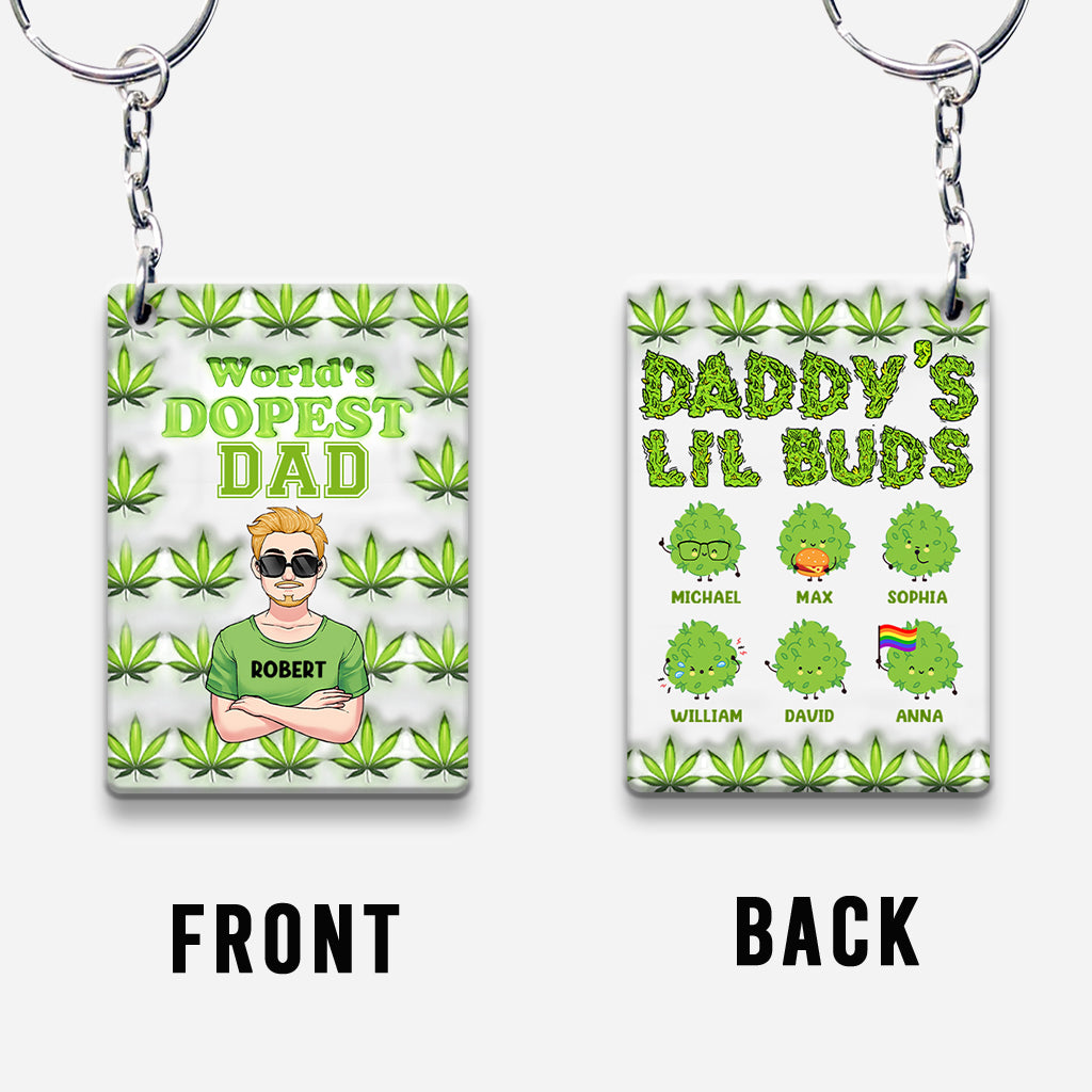 Le papa le plus cool du monde - Porte-clés personnalisé pour papa