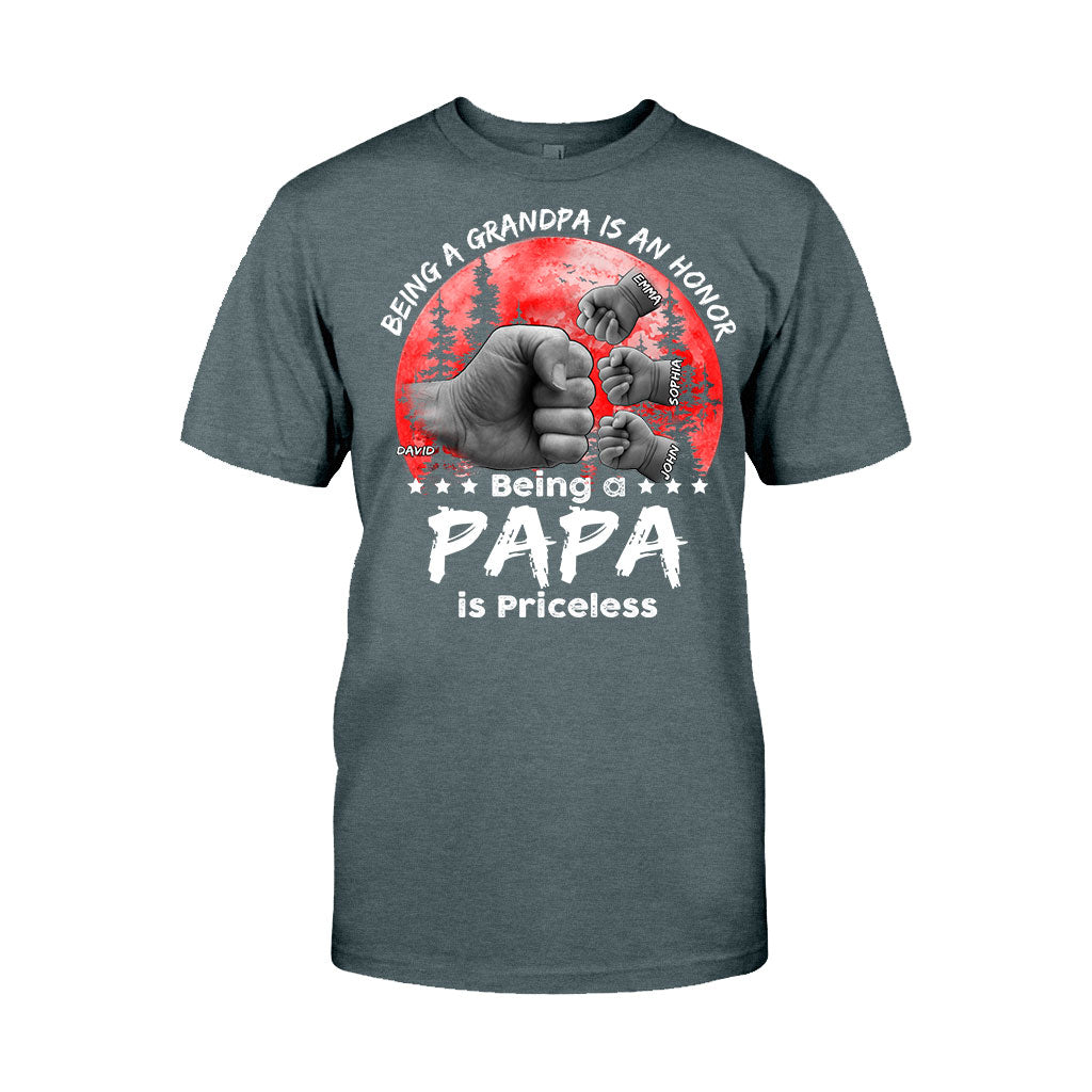 T-shirt et sweat à capuche personnalisés Père-Fils Lune Rouge - T-shirt et sweat à capuche