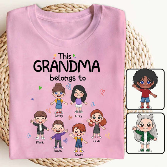 Cette grand-mère appartient à - T-shirt et sweat à capuche personnalisés pour grand-mère