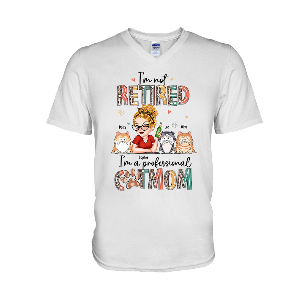 Je ne suis pas à la retraite, je suis une maman professionnelle de chien/chat ! – T-shirt et sweat à capuche personnalisés pour chiens