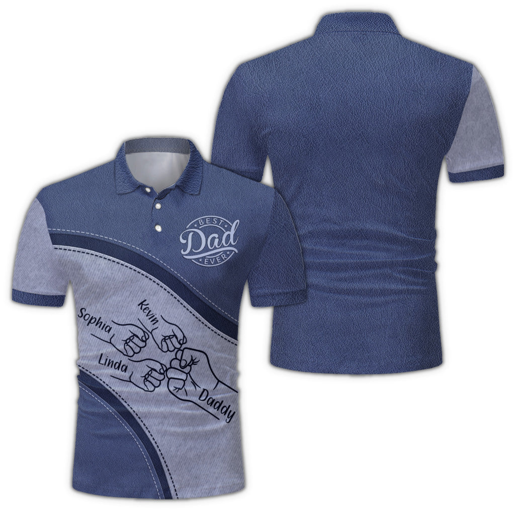 Meilleur papa du monde - Polo personnalisé pour papa