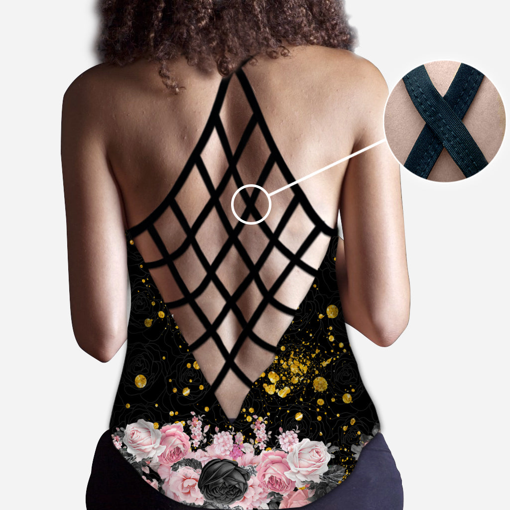 Time To Get Ship Faced - Personalized Cruising Cross Tank Top and Leggings