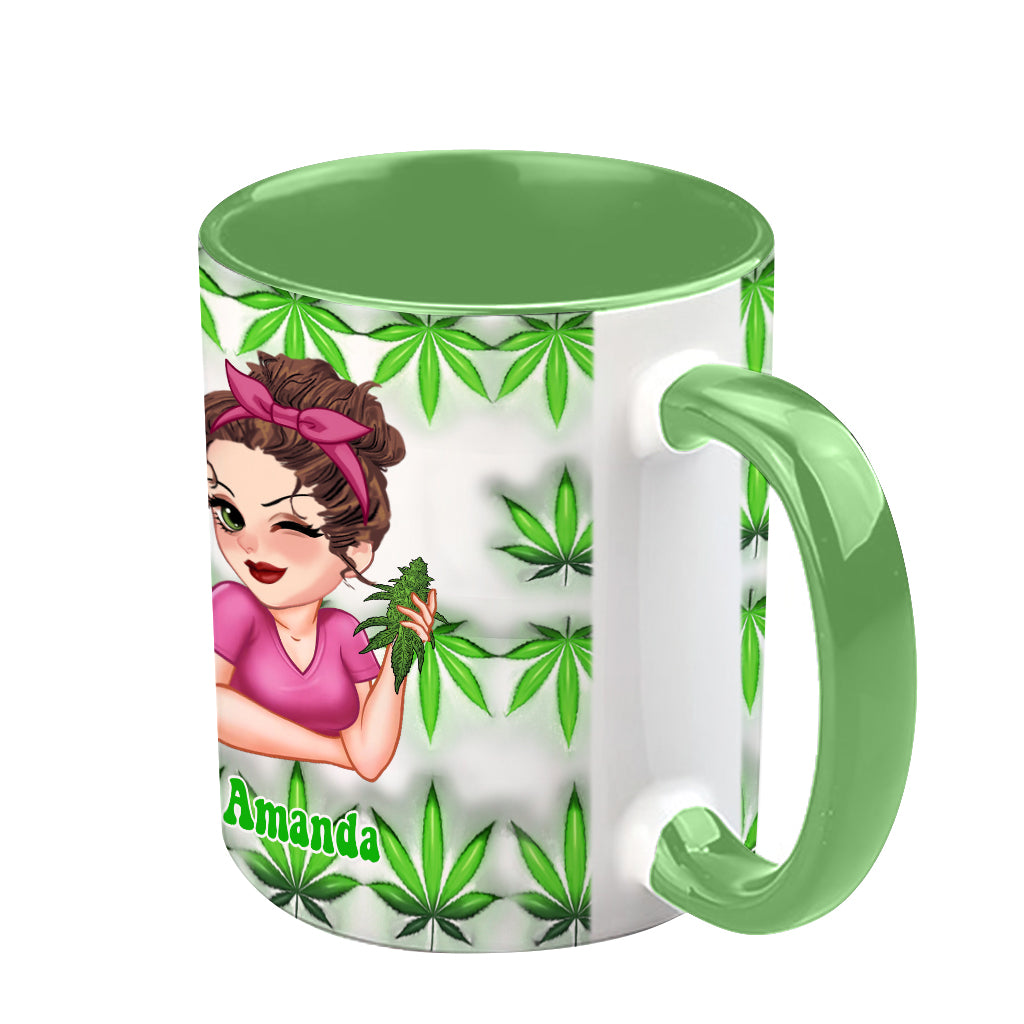 Mug personnalisé « C'est 420 quelque part » avec une touche cannabis