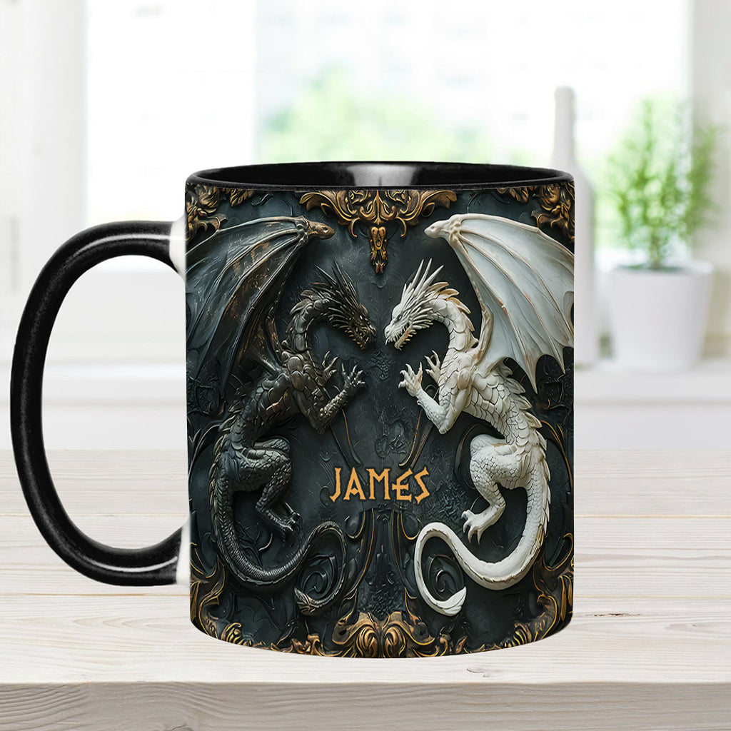 Love Dragons - Personalized Dragon Accent Mug