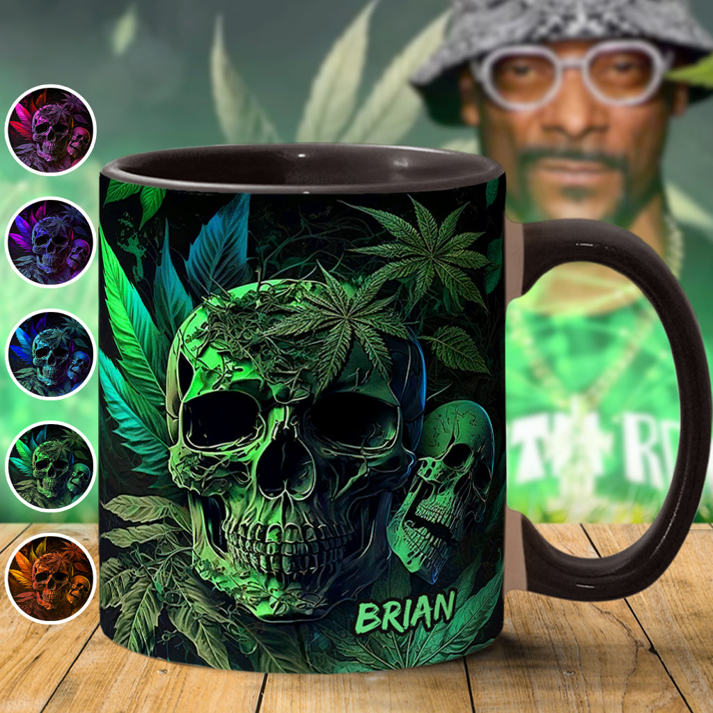 Mug personnalisé motif crâne de cannabis