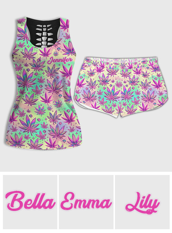 High Maintenance - Débardeur et short femme Weed Hollow personnalisés