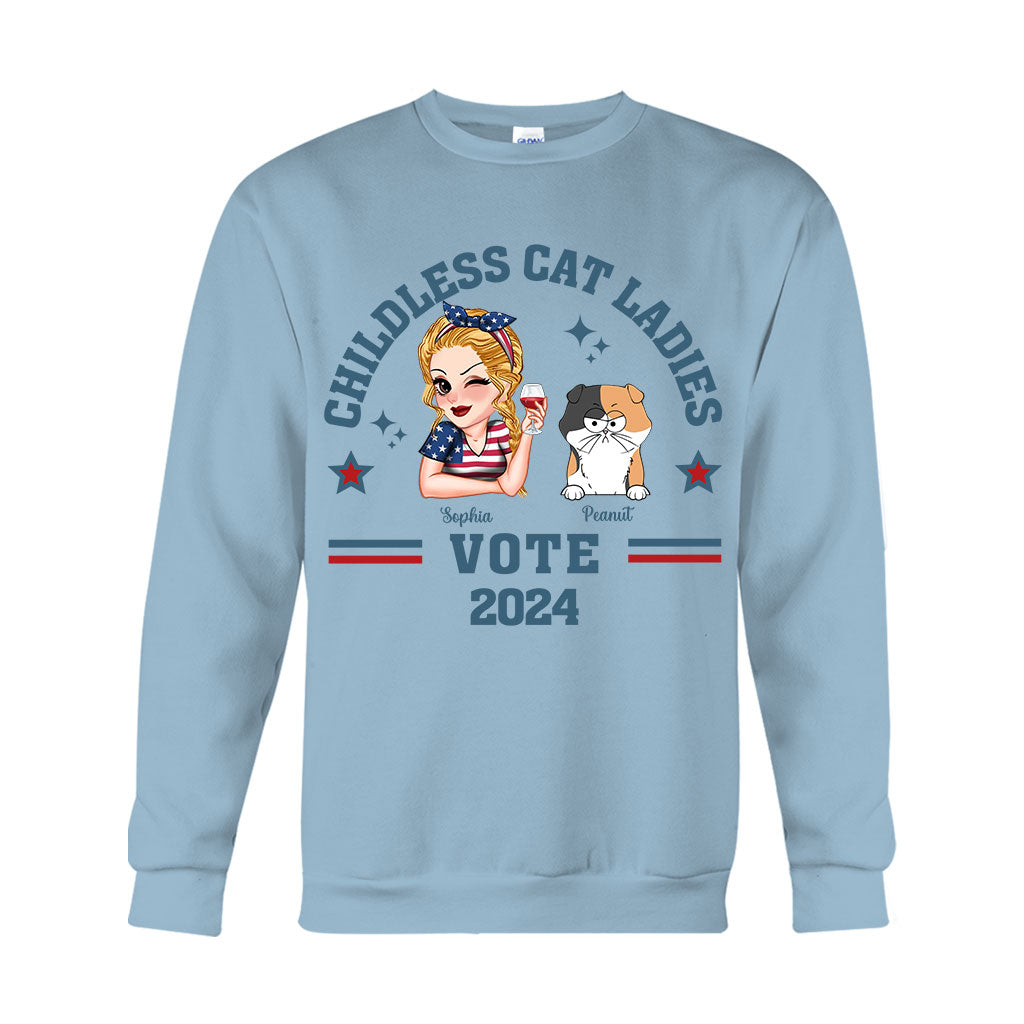 Childless Cat Ladies - Personalized Cat T-shirt And Hoodie